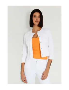 Giacca jeans ricamata