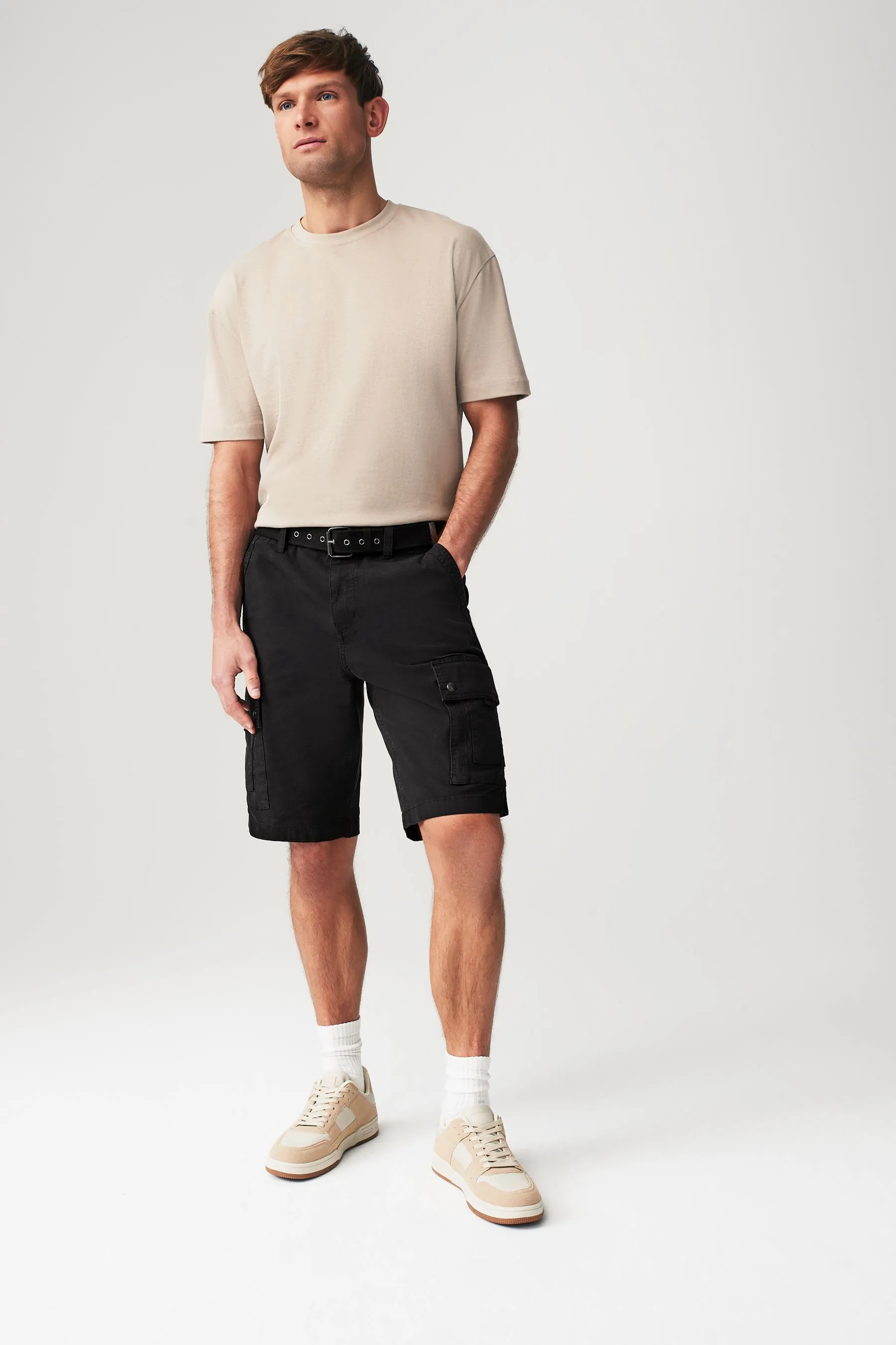 Shorts cargo con cintura